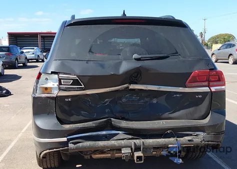 2020 Volkswagen Atlas 3.6L V6 Se W/Technology R-Line from USA, damaged, VIN 1V2FR2CA1LC503988